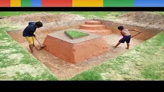 KidZone | How To Build Swimming Pool At Home | Building Mini Swimming Pool ( Part I )