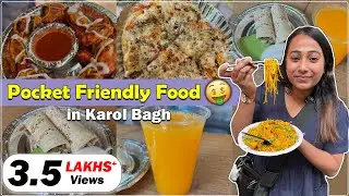 Pocket Friendly Food In Karol Bagh | Best Momos, Roll, Pizza & Chowmein | Delhi Food Series Ep-8