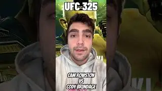 Кэм Роустон против Коди Брандейджа - UFC 325
