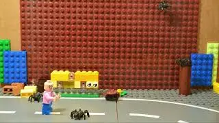 Mario Lego Bullet Stop Motion Loop - Oops, there went her hair #StopMotion #bullet #mario