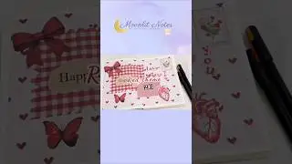 Aesthetic Red Journaling | Journal with Me ✨ #shorts #journalwithme #journal #trending #journalideas