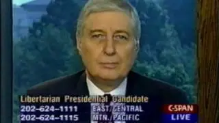 Harry Browne, Libertarian for President, on Washington Journal