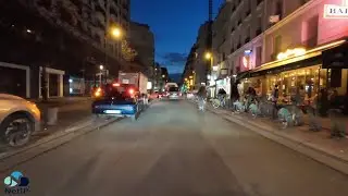 Paris Bouchons Fast Street View 4K Video DJI Osmo Action 4
