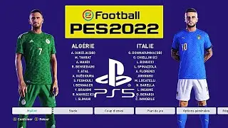 ALG&Eacute;RIE - ITALIE | PES 2022 PS5 MOD Legend Difficulty HDR Next Gen