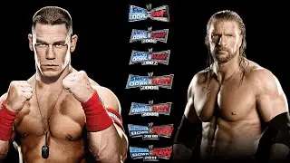 Джон Сина против Трипл Эйча в КАЖДОЙ игре WWE Smackdown vs Raw