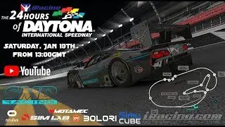 24 Hours of Daytona, iRacing, SMD Racing Corvette C7 prototype....