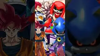 Goku and vegeta vs sonic snd knuckles