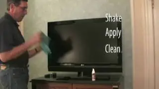 How to clean an HDTV with Brillianize Anti-static cleaner