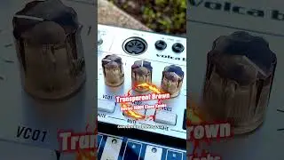 🔥Amazing knobs - KORG VOLCA Transparent Brown Epoxy Resin Knobs - Sweden Knobs
