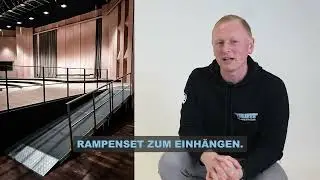Alu-Rampenset 4-teilig zum Einhängen in Bühnenrahmen | Schnell & Einfach!