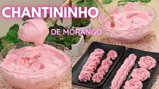 SEGREDO DO CHANTININHO PERFEITO-CHANTININHO DE MORANGO-PARA RECHEAR, COBRIR E CONFEITAR-DIKA DA NAKA