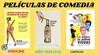 Películas de COMEDIA. Año 1970 (3/4). Carteles. Posters.