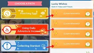 Lucky Wishes Timed Research Task (Which Path is Best?) in pokemon go.