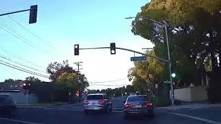ASMR Driving in Palo Alto and HIGHWAY 101. PENINSULA Bay Area. SILICON VALLEY TOUR - California, USA