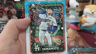 2024 topps holiday mega box 一盒開拆 來個節日限定的卡盒 增加一點聖誕節氣息～