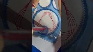 How many rotations did the pen make in total?🤔 #asmr #spirograph #satisfying #shorts