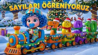 1’den 10’a TÜRKÇE SAYILAR🔢| YENİ YIL TRENİ İLE EĞİTİCİ ÇOCUK VİDEOSU ❄️