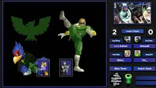 NE Melee Arcadian 2025 - Kalvar/Glory (Blue) vs. shmeeli/oz (Green) - SSBM Doubles LF