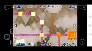 Mapa monta&ntilde;a mostaza kirby and the amazing mirror