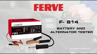 BATTERY TESTER AND ANALYZER FERVE F-814 VIDEO INSTRUCTIONS