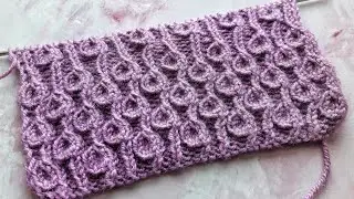 Эффектный узор спицами Барашки / Завитушки / Beautiful knitting pattern