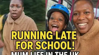 Running Late for School in the UK! Morning School Run with My Son | Real Mum Life Moments  
