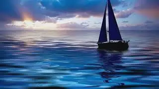 Boat in the Sea -  Animation video background Loops