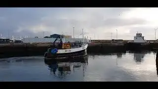 Scottish Fishing vessel departing Fraserburgh Harbour #trawlerlife