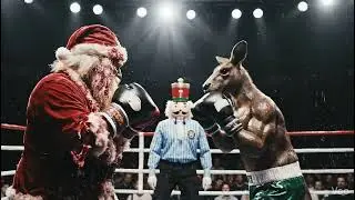 SANTA CLAUS VS KANGAROO | BOXING DAY SHOWDOWN (AI CINEMATIC SHORT FILM) #SantaVsKangaroo #boxingday