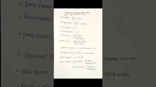 Important formula in Ac circuit/Day 1#youtube #shorts