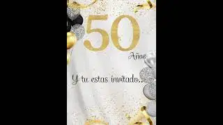 Video invitaci&oacute;n 50 a&ntilde;os hombre