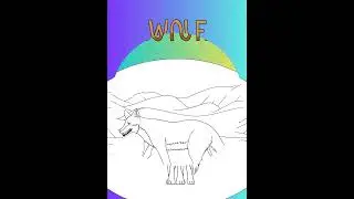 Wild Animals Coloring Pages Worksheet in Colorful Illustrative Style