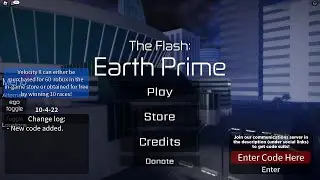 Flash: Earth Prime New Code + other characters ROBLOX