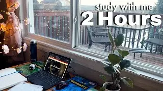 Quiet Winter Mornings ☁️ | Study With Me | 2 Hours Real-Time Focus (6th Grade to Harvard)
