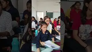 Students of P.D. class learning welcome song