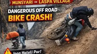 Munsyari Se Laspa Village || Ek Galti Aur Sab Khatam! | Dangerous Mountain Off-Road Ride #munsyari 