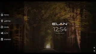 Smart Lighting Control Video with Elan wall Panel