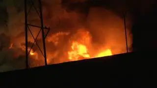 Großbrand in der Stuhlfabrik von Remsfeld 29.12.2011