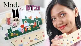 MAD FOR MAKEUP X BT21 | BT21 Blendable Eye Palette & 21st Century Lip Juicy Serum Tint BT21
