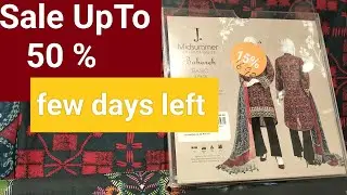 // J. Junaid Jamshed Flat 50% off Summer clearance sale 2022 //