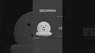 snowman in blender Timelapse tutorial 