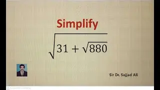 A very nice square root simplification problem||
