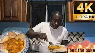 Curry french fry fish with boiled food 