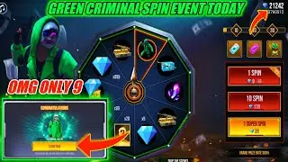 Green criminal spin event free fire | New event today free fire | summer spin event free fire today