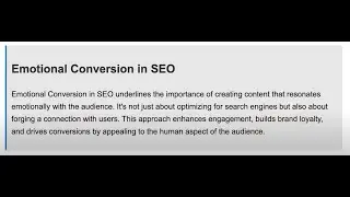 Rethinking SEO: Emotional Conversion for Better Engagement