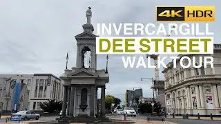 Invercargill Dee Street Walking Tour New Zealand 4K