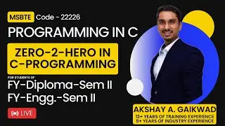 Conditional Statements in C Programing | Fy Diploma SEM 2 PIC 312303 | PIC 2.0 Lecture - 3
