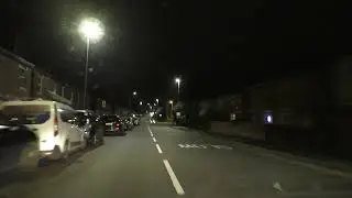 Night Drive On Bilford Road, Astwood Road, Rainbow Hill & Lowesmoor Terrace, Worcester, England