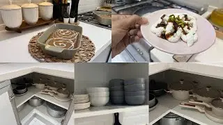 ترتيبات مطبخي قبل رمضان 🌙👏 سوينا حلا البسبوسة الترند 