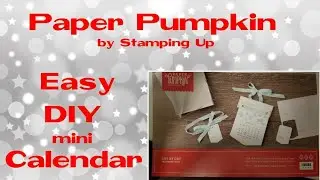 Paper Pumpkin Box #1: DIY kit: Mini Calendar